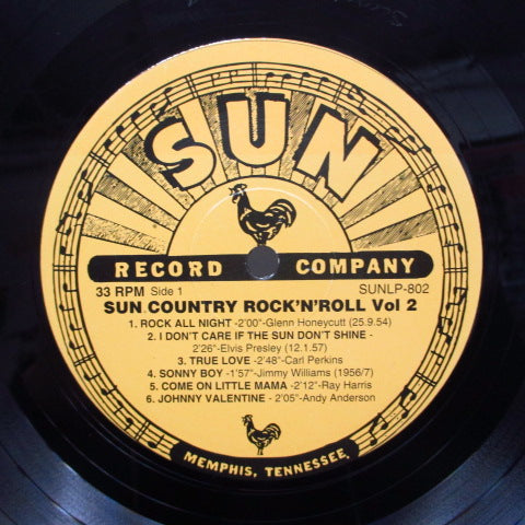 V.A. (SUN社レア・ロカビリー・コンピ第2弾)- Sun Country Rock'N'Roll Vol.2 (UK オリジナル 10" LP)