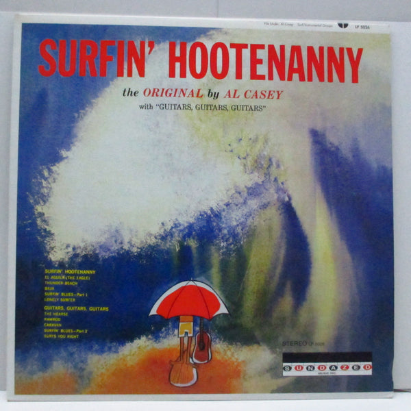 AL CASEY (アル・ケイシー)  - Surfin' Hootenanny (US '96 Re Green Vinyl Stereo LP)