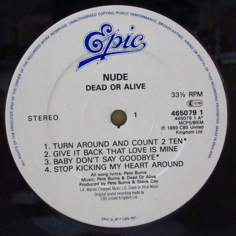DEAD OR ALIVE (デッド・オア・アライヴ)  - Nude (UK オリジナル LP+インナー)