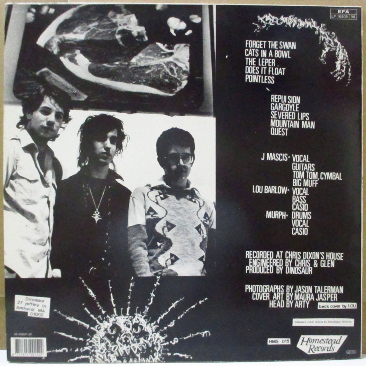 DINOSAUR (ダイナソーJr.) - S.T. [1st Album ] (Dutch '90 再発 LP)