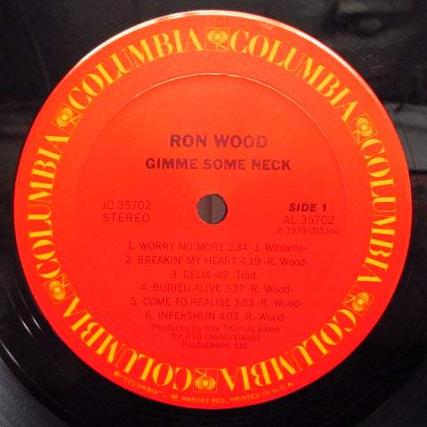 RON WOOD (RONNIE WOOD) (ロン・ウッド) - Gimme Some Neck (US Orig.)