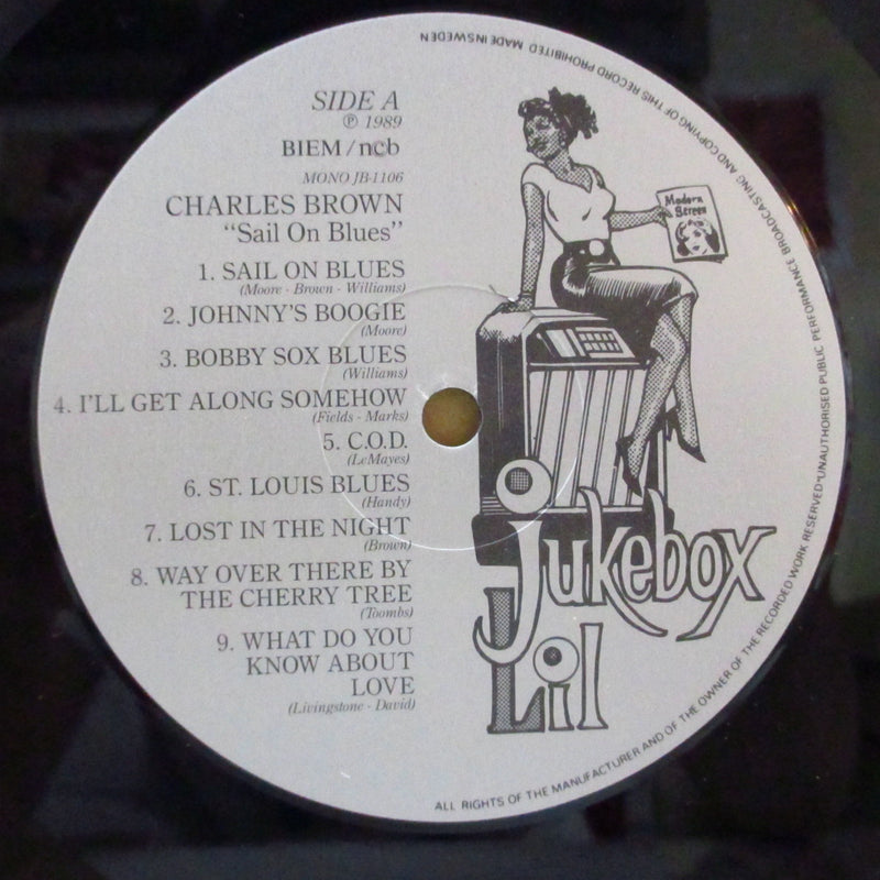 CHARLES BROWN & Johnny Moore's Three Blazers (チャールズ・ブラウン)  - Sail On Blues (Sweden Orig.Mono LP)