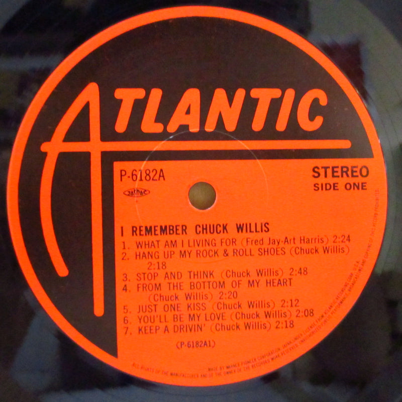 CHUCK WILLIS (チャック・ウィルス)  - I Remember Chuck Willis (Japan '87 Reissue Stereo LP+Obi)
