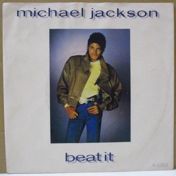 MICHAEL JACKSON (マイケル・ジャクソン)  - Beat It (UK オリジナル「青プラ・ラベ 」7"+ソフト紙ジャケ)
