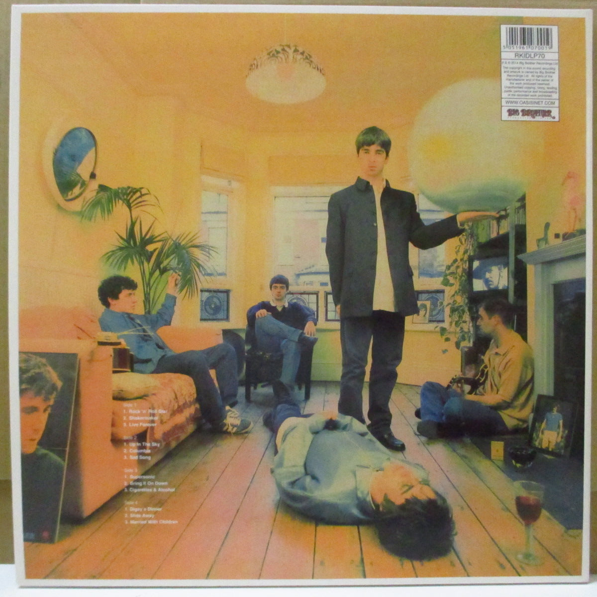 OASIS (オアシス) - Definitely Maybe (EU '14 再発180グラム重量 2xLP/見開きジャケ)