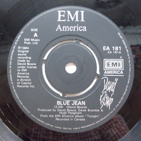 DAVID BOWIE (デヴィッド・ボウイ)- - Blue Jean (UK Orig.Black Lbl.7"+PS)