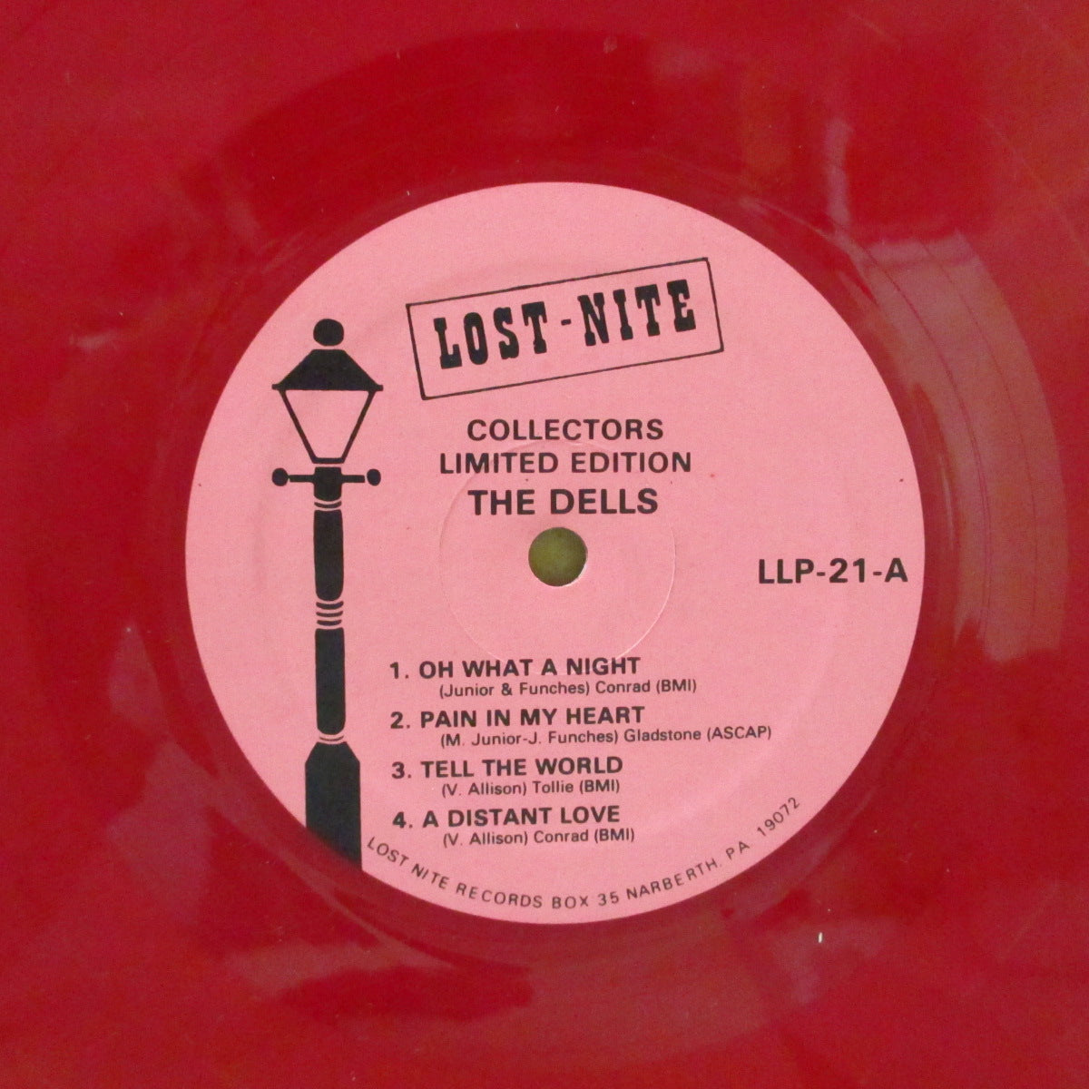 DELLS (デルズ)  - The Best of The Dells (US Ltd.1000 Red Vinyl 10" MLP)