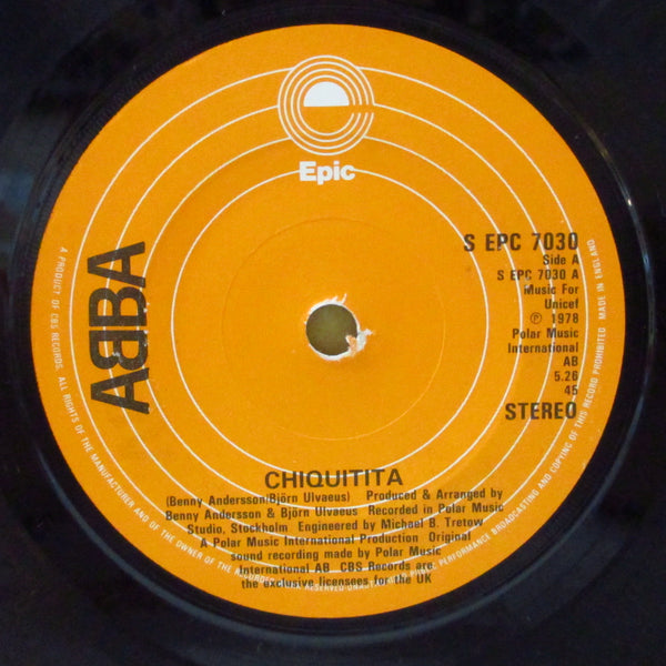 ABBA (アバ)  - Chiquitita / Lovelight (UK オリジナル 7"+カンパニースリーブ)