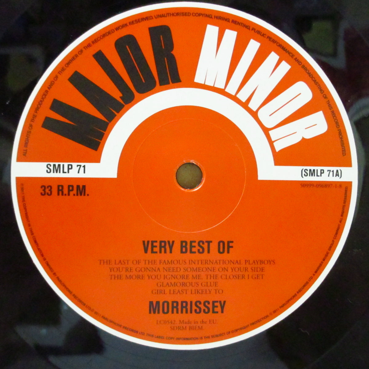 MORRISSEY (モリッシー)  - Very Best Of (UK-EU '16 限定再発 180g 2xLP+インナー/廃盤)