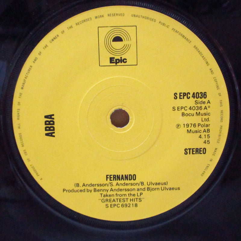ABBA (アバ)  - Fernando (UK オリジナル 7")