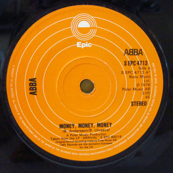 ABBA (アバ)  - Money, Money, Money (UK オリジナル 7"+カンパニースリーブ)