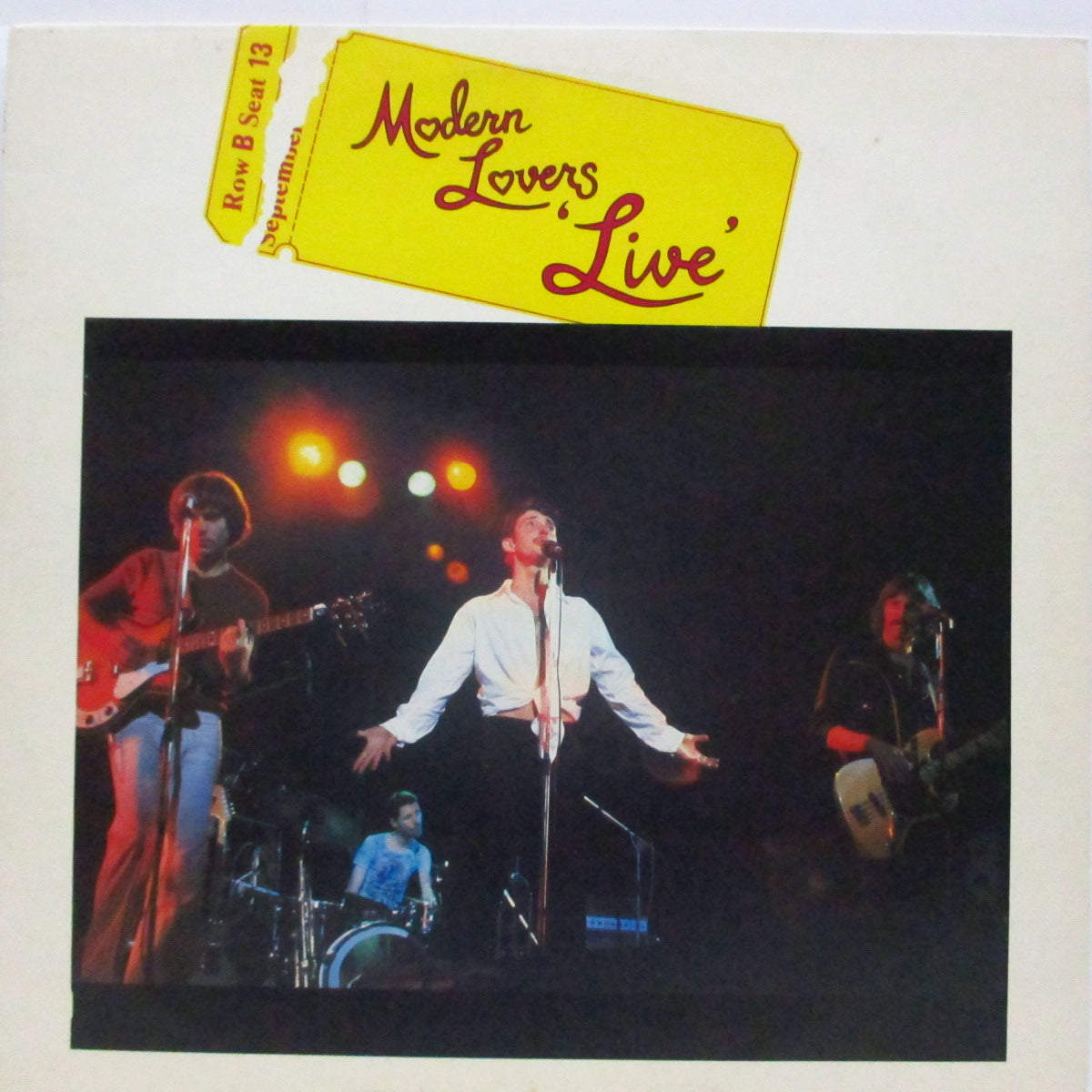 JONATHAN RICHMAN & THE MODERN LOVERS (ジョナサン・リッチマン & ザ・モダーン・ラヴァーズ)  - Live (UK オリジナル LP+イエローインナー/BSERK12)