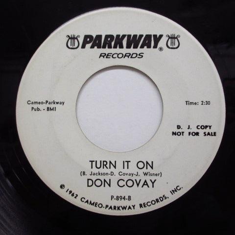 DON COVAY - Turn It On / Ain't That Silly (Promo)
