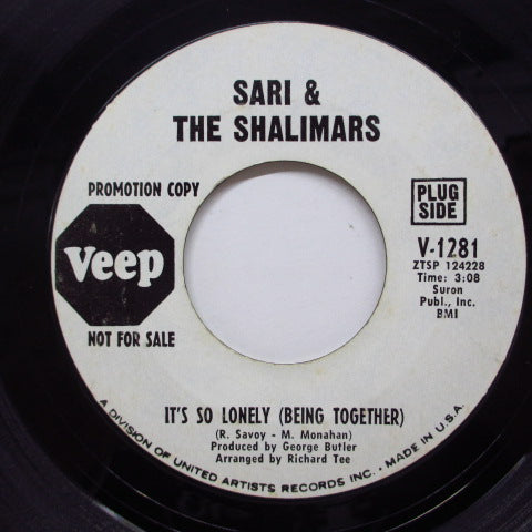 SARI ＆ THE SHALIMARS - It's So Lonely (Promo)