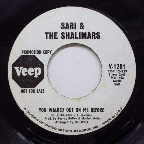 SARI ＆ THE SHALIMARS - It's So Lonely (Promo)