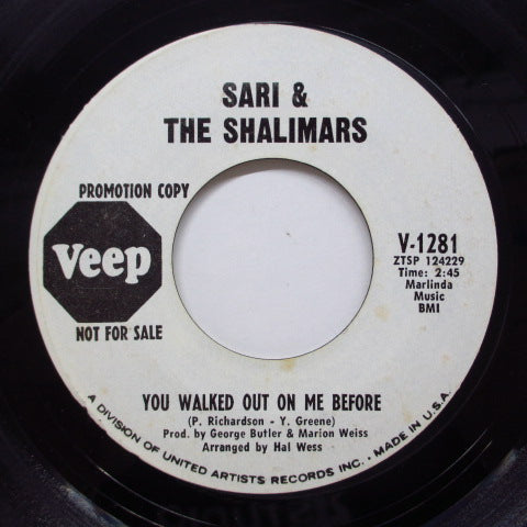 SARI & THE SHALIMARS-It's So Lonely (Promo)