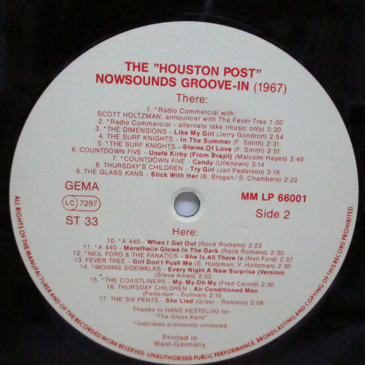 V.A. - The Houston Post: Nowsounds Groove-In (German Orig.LP)