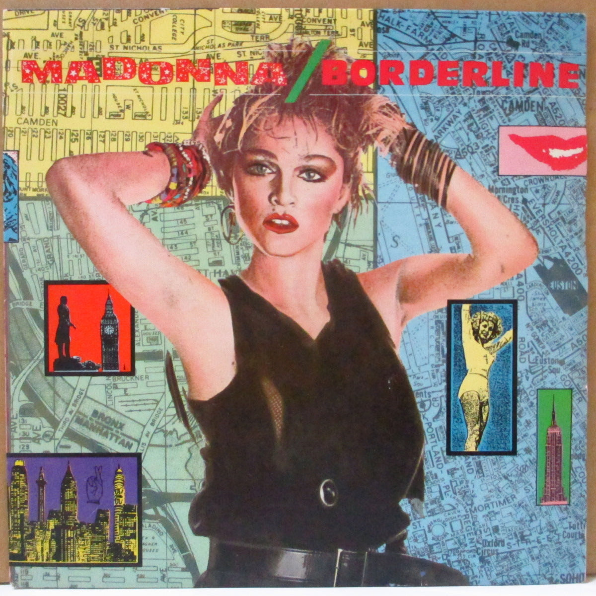 MADONNA (マドンナ)  - Borderline (UK オリジナル・ペーパーラベ 7"+光沢固紙製ジャケ)