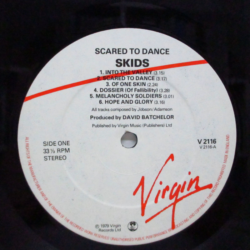 SKIDS (スキッズ)  - Scared To Dance (UK オリジナル LP+インナー/Embossed CVR)