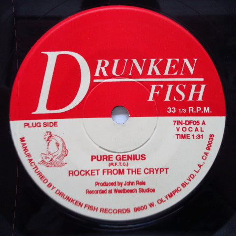 ROCKET FROM THE CRYPT (ロケット・フロム・ザ・クリプト) - Pure Genius (US オリジナル 7")