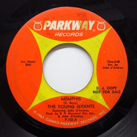 YOUNG GYANTS (CHUCK DAY & THE) - Memphis (Promo)