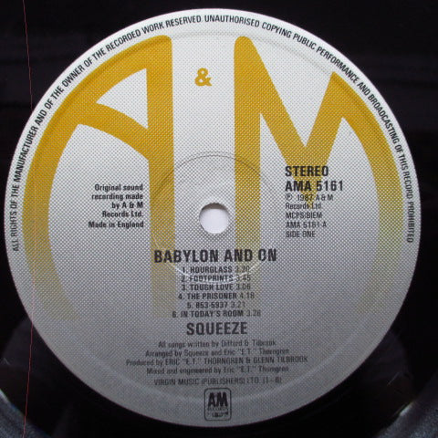 QUEEZE (スクイーズ) - Babylon And On (UK Orig.LP)