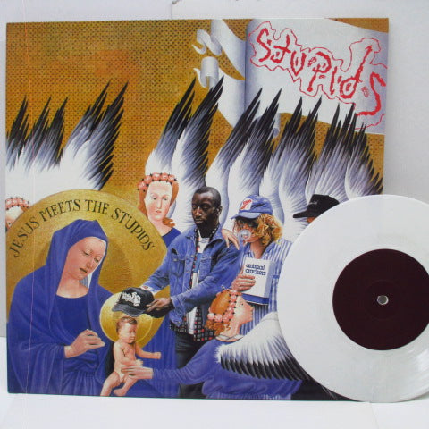 STUPIDS - Jesus Meets The Stupids (UK Orig.LP+White 7")