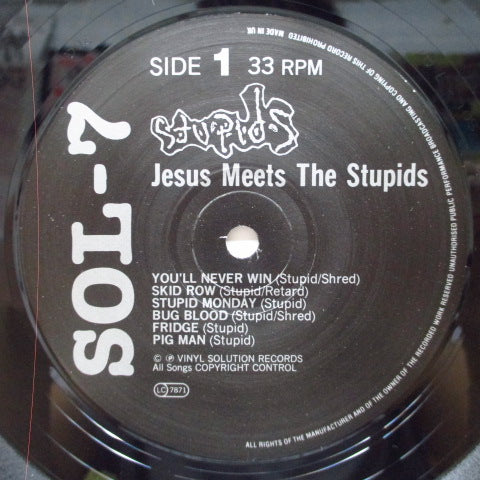 STUPIDS (ストゥーピッズ) - Jesus Meets The Stupids (UK Orig.LP+White 7")