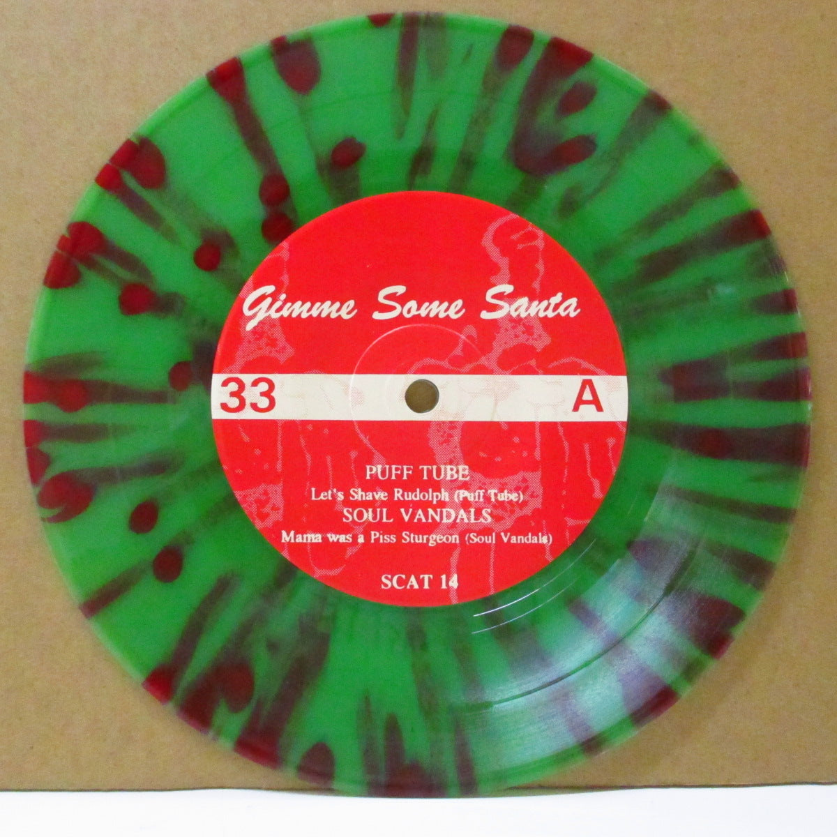 V.A. - Gimme Some Santa (US 800 Ltd.Green & Red Splatter Vinyl 7")