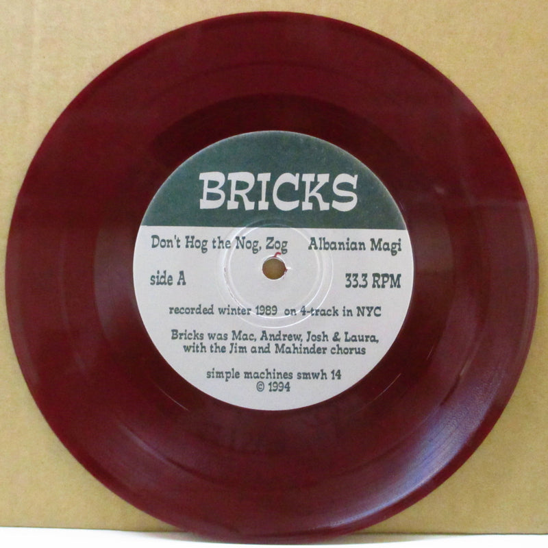 BRICKS (ブリックス)  - Welcome To The Working Holiday Party (US Orig.Purple Vinyl 7")
