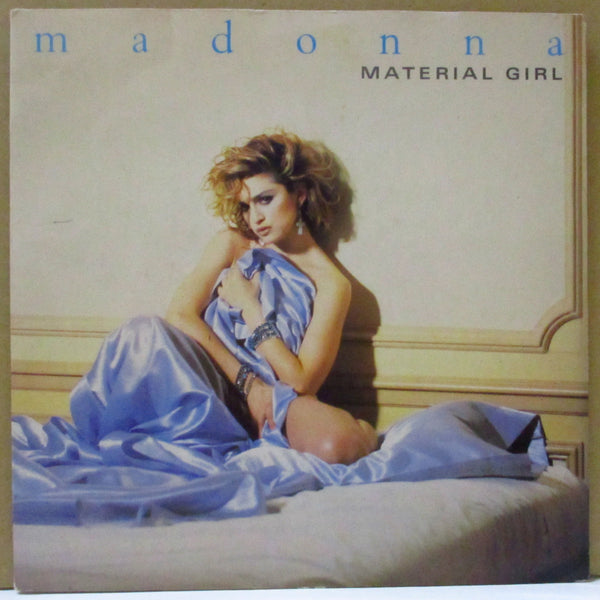 MADONNA (マドンナ)  - Material Girl (UK オリジナル・シルバープラスチックラベ 7"+光沢固紙ジャケ)