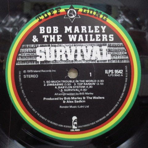 BOB MARLEY & THE WAILERS (ボブ・マーリー&ザ・ウェイラーズ) - Survival (UK オリジナル LP＋Inner)