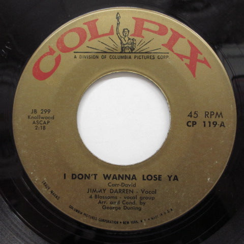 JAMES DARREN (JIMMY DARREN) - Angel Face / I Don't Wanna Lose Ya (Orig)