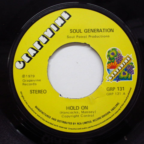 SOUL GENERATION - Hold On (UK Reissue)