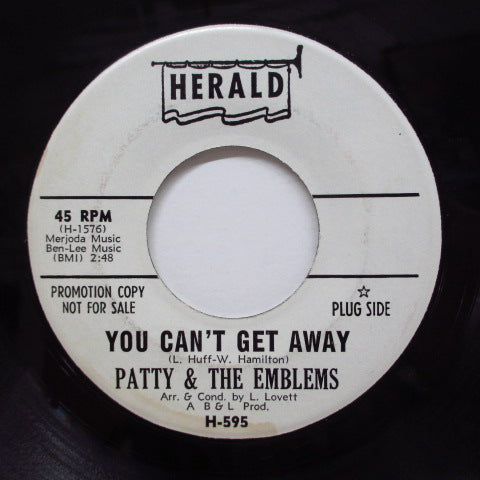 PATTY & THE EMBLEMS - And We Danced / You Can't Get Away