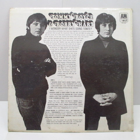 TOMMY BOYCE ＆ BOBBY HART - I Wonder What She's Doing Tonite ? (US Orig.Stereo LP)