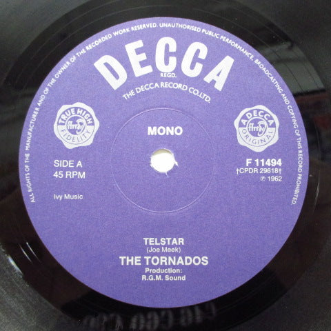 TORNADOS - Telstar / Jungle Fever (UK 80's Reissue)