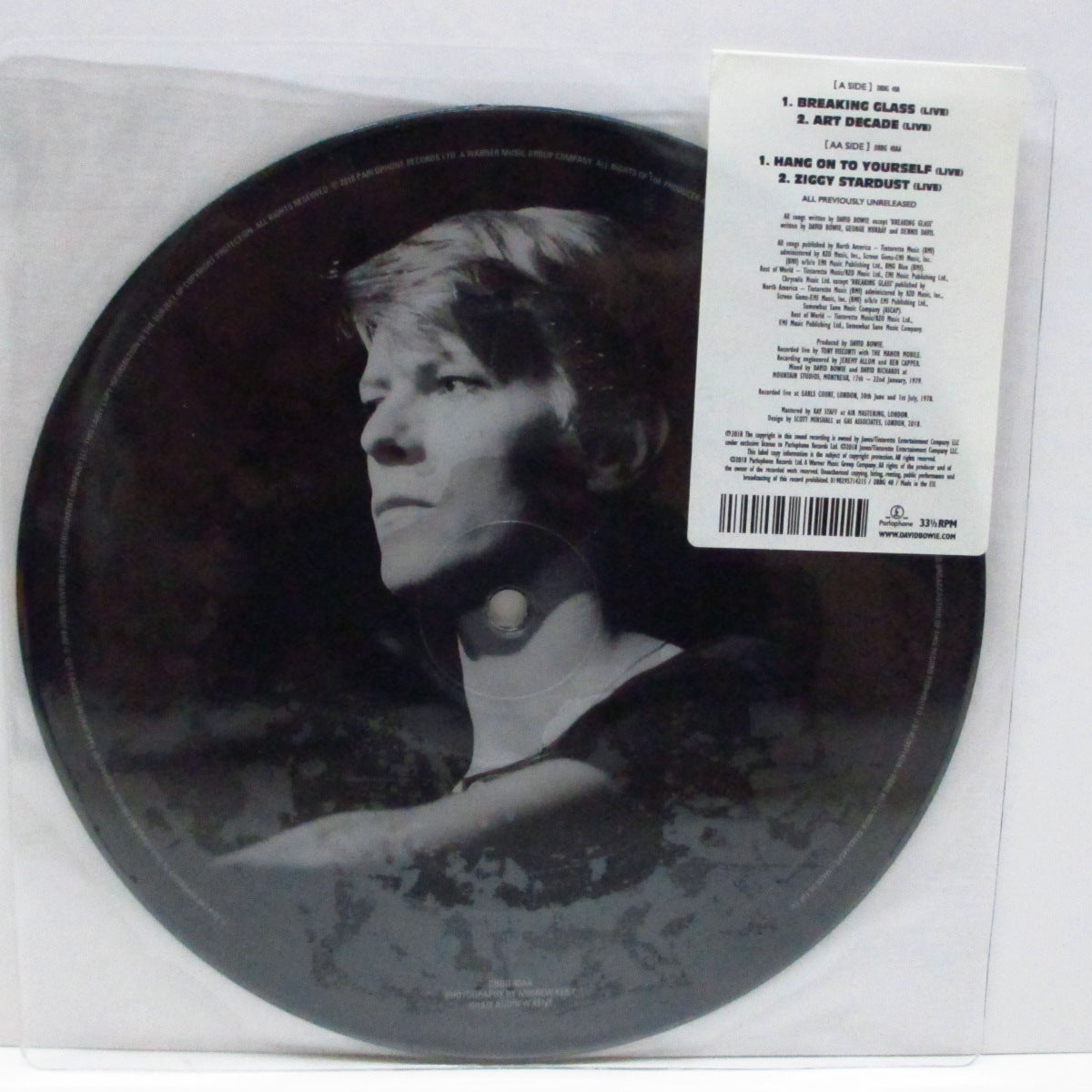 DAVID BOWIE - Breaking Glass Live E.P. (EU '18 Ltd.Picture EP+Stickered PVC)