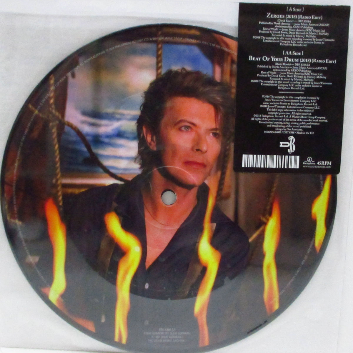 DAVID BOWIE - Zeroes 2018 (EU '18 Ltd.Picture 7"+Stickered PVC)