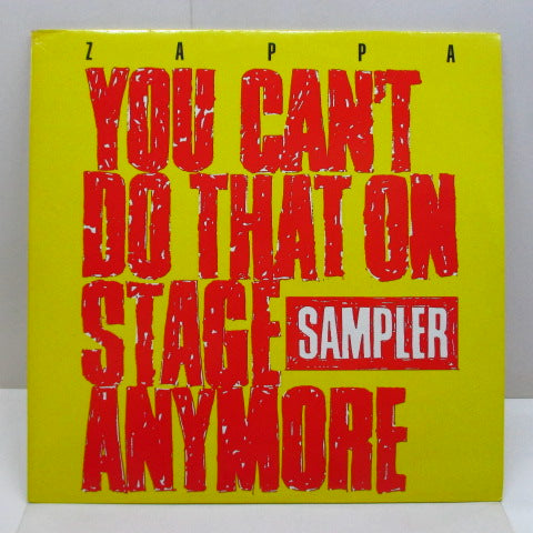 FRANK ZAPPA - You Can't Do That On Stage Anymore Sampler (UK '88 Orig.2xLP)