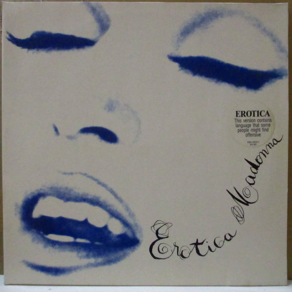 MADONNA (マドンナ)  - Erotica (EU オリジナル 2xLP+マットソフト紙インナー/レアステッカー付き見開きジャケ)