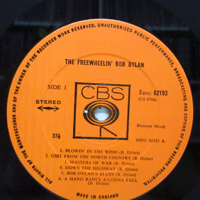BOB DYLAN (ボブ・ディラン)  - The Freewheelin' (UK 70's 再発「ステレオ」LP/表面CS)