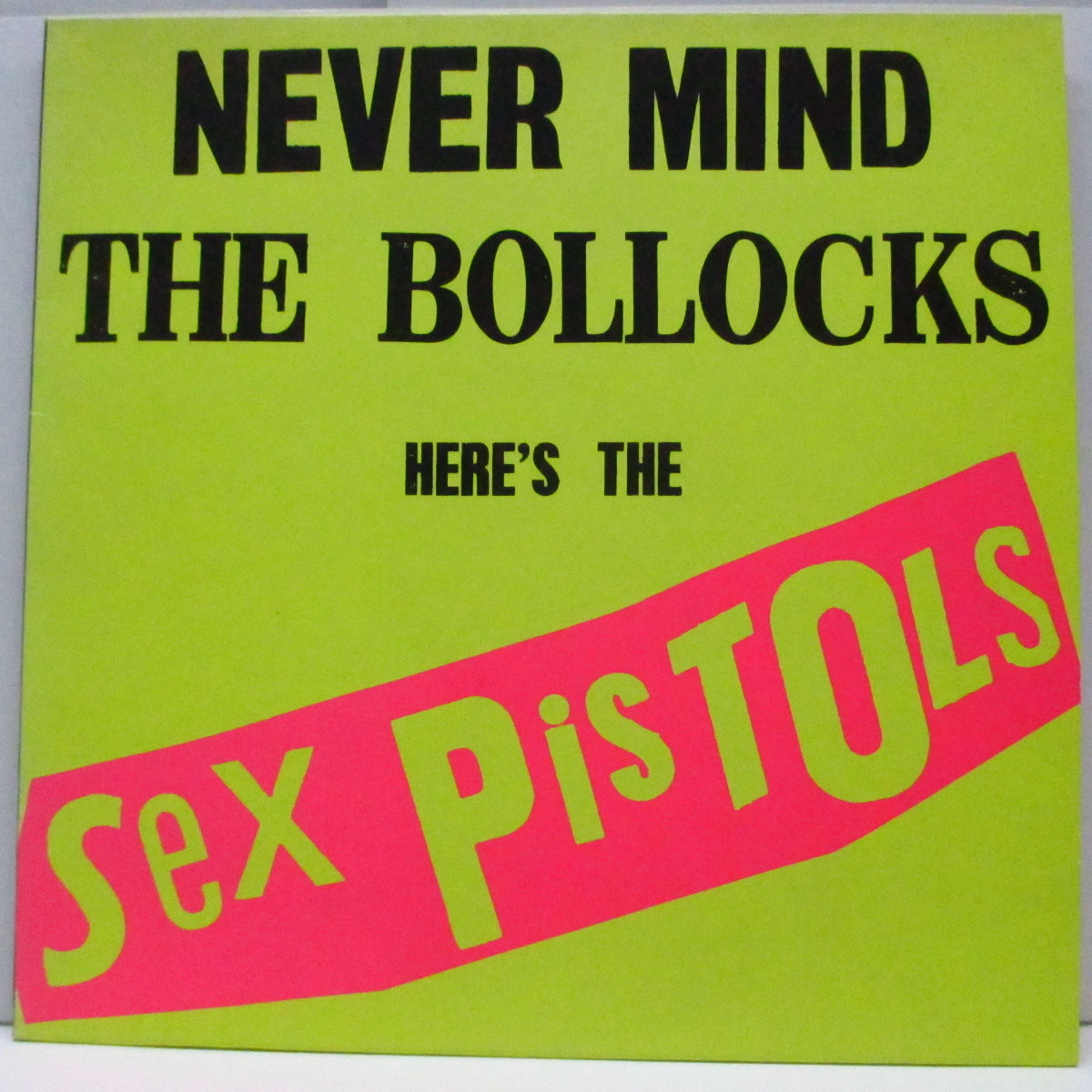 SEX PISTOLS (セックス・ピストルズ) - Never Mind The Bollocks (UK 70's 再発  #V2086「緑/赤ラベ」LP/ 「ミスプリント」マットジャケ)