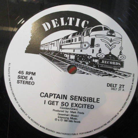 CAPTAIN SENSIBLE (キャプテン・センシブル) - I Get So Excited (UK Orig.12")