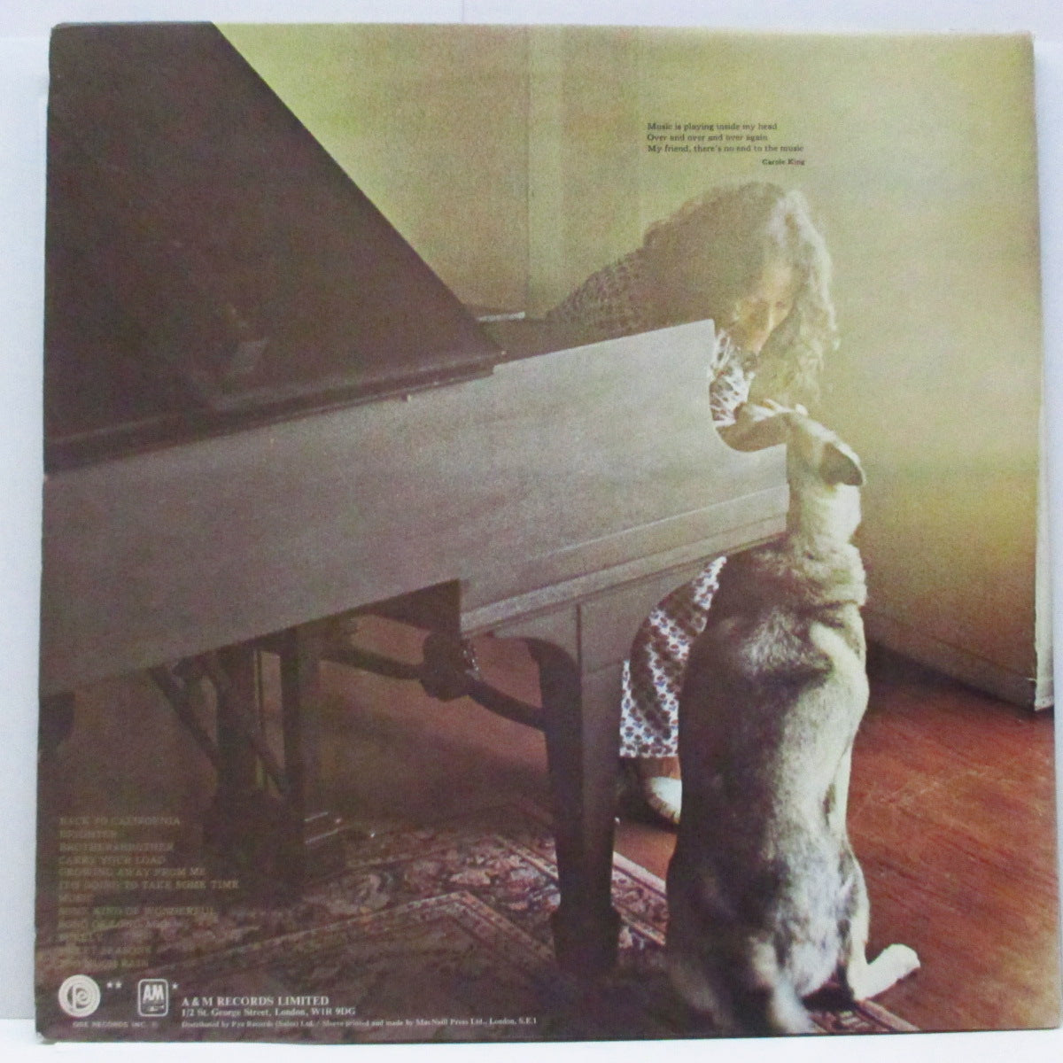 CAROLE KING (キャロル・キング)  - Music (UK オリジナル LP+インサート/GS)