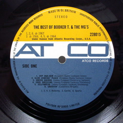BOOKER T. & THE MG’S (ブッカーT＆ザ・MG'S)  - The Best Of (UK Orig.Stereo/CS)