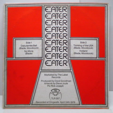 EATER (イーター) - Get Your Yo Yo's Out (UK Ltd.White Vinyl 12"/Red CVR)