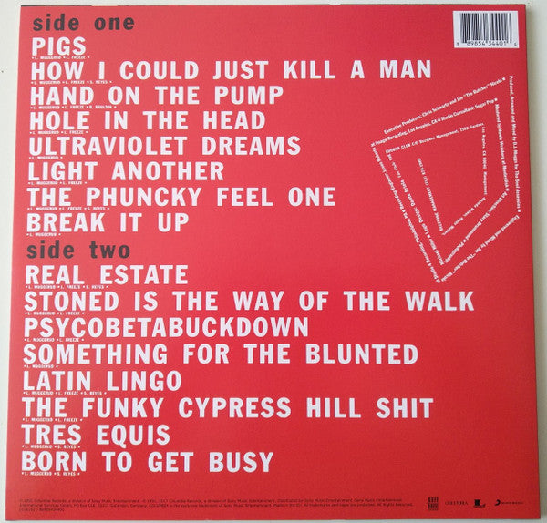 CYPRESS HILL (サイプレス・ヒル)  - S.T. <1st Album> (EU 限定復刻再発180グラム重量 LP/NEW)