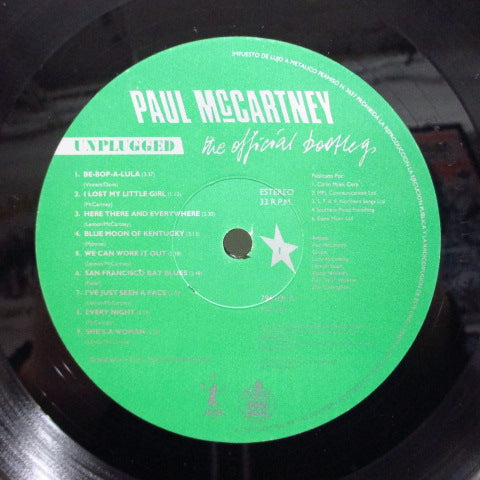 PAUL McCARTNEY (ポール・マッカートニー）- Unplugged (The Official Bootleg) (EURO/SPAIN Orig.)