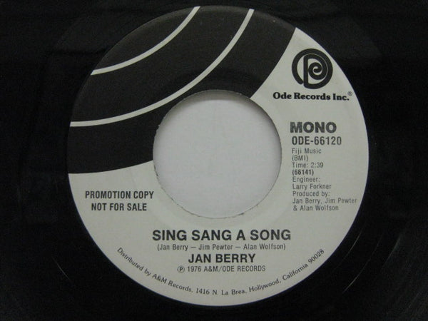 JAN BERRY - Sing Sang A Song